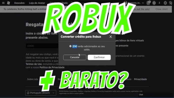 COMO COMPRAR ROBUX MAIS BARATO! (100% SEGURO ) ROBLOX 2023