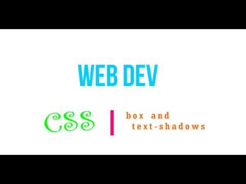 Web Development Tutorials in Hindi : text-shadow and box-shadow | HTML | CSS | JAVA SCRIPT|Web D