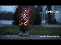 Feuerkorb Pirat Totenkopf aus Metall
