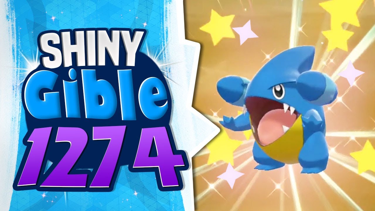SHINY GIBLE IN 1274 EGGS!! Pokemon Sword and Shield Shiny Reaction
