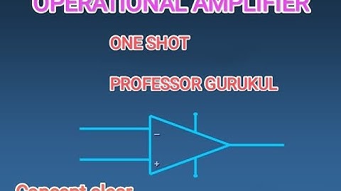 OP-AMP UNIT 3 ONE SHOT VIDEO ELECTORNIC ENGINEERING 1ST YEAR