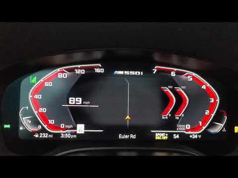 2020 BMW M550i xDrive Acceleration 0-120mph Stock 530hp