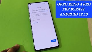 Oppo Reno 4 Pro FRP Unlock Android 12,13 | Oppo Reno 4 Pro frp bypass