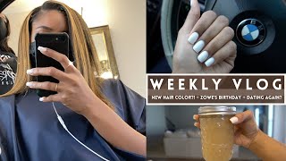 WEEKLY VLOG: NEW HAIR COLOR?! 👀  | MAKING SEA MOSS GEL |  ZOWE&#39;S BIRTHDAY | DATING AGAIN?!