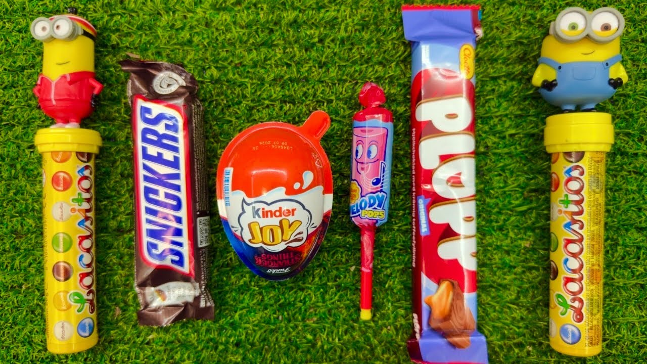 ASMR Most Popular Candys / some lots of colorful rainbow lollipop candy / unpacking Stranger Things