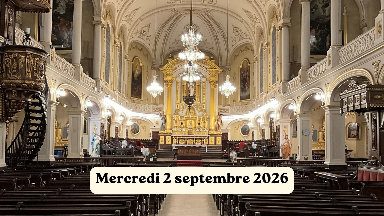 Messe du mercredi 2 septembre 2026