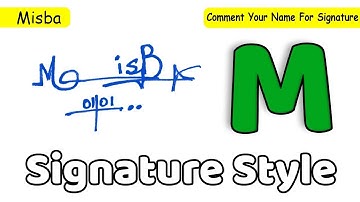 ✔️ Misba Name Signature Style Request Done