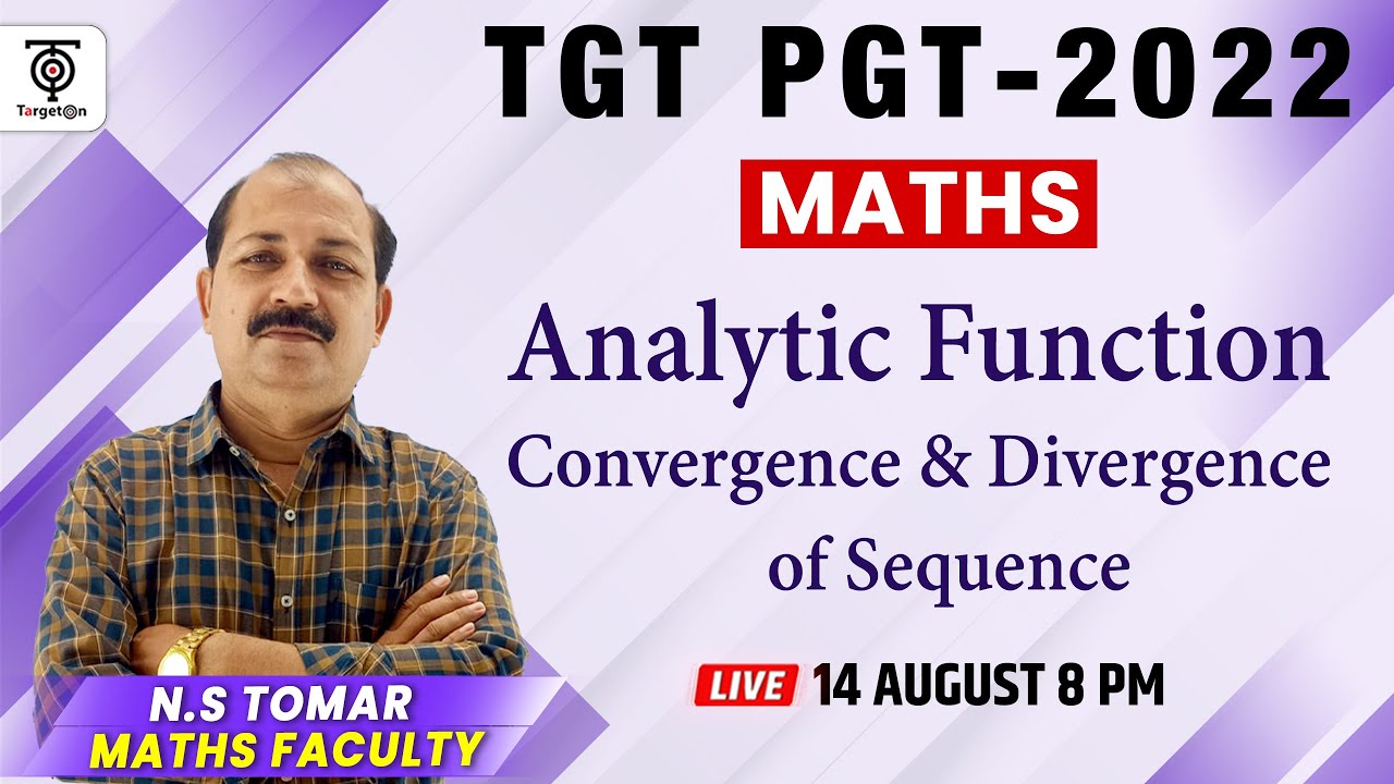 UP TGT/PGT-2022 || Maths || Analytic Function || TargetOn