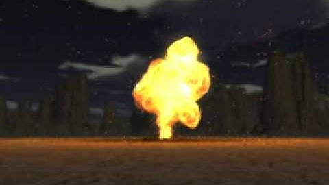 Explosion Test (LightWave 3D / 2001)