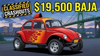 Crashing Out on Brakes and Tire Pressures - a NICE VW Baja Bug on Classified Crashouts