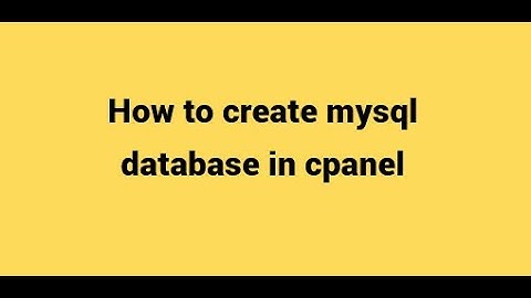 How to create MySQL Database Using C-Panel II How to create MySQL Database in Godaddy C-panel 2024