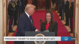 Laken Riley's mother speaks at signing of act named after her daughter