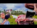 Santali Village Boys Cooking Goat Curry After Cutting | Natural Tribal Recipe 🔥”