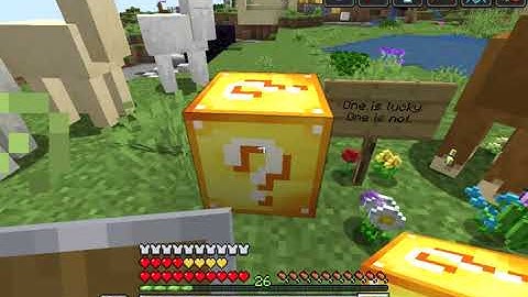 Trying out the Minecraft 1.16.1 Lucky Block Mod!