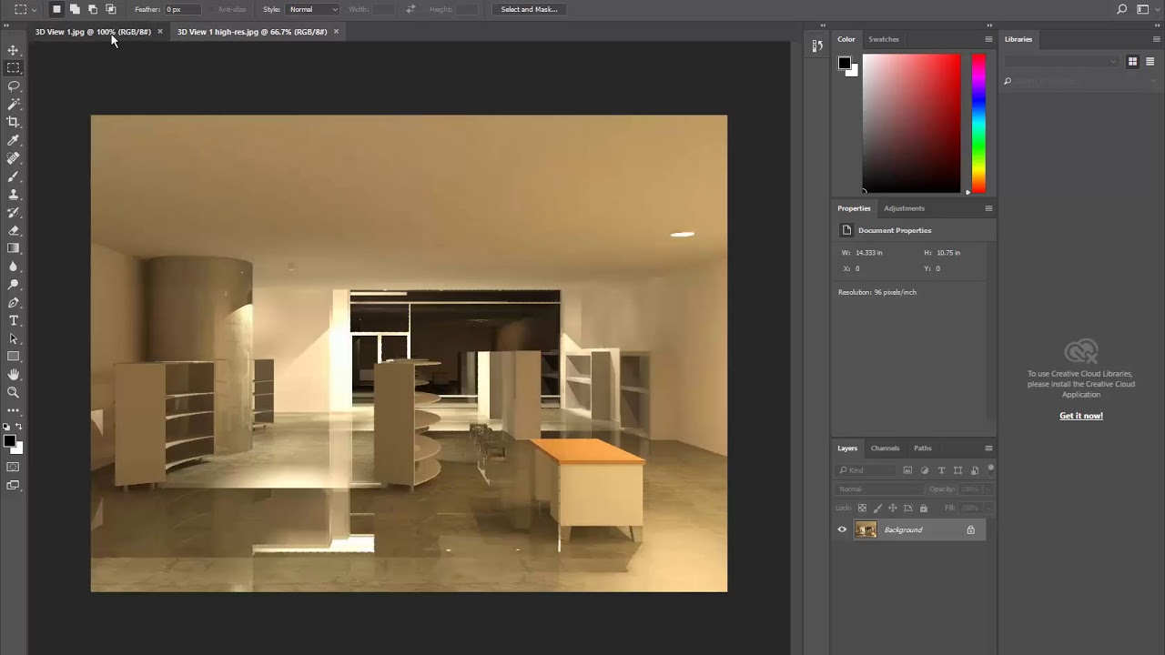 Revit Retail 2019 09 Using to adjust Revit Rendering YouTube