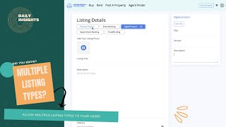 What is Listing Types & How to use Multiple Listing Types on listing level and  Checkout flow?