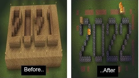 Goodbye 2021! hello 2022! #minecraftnewyear2022 #hello2022