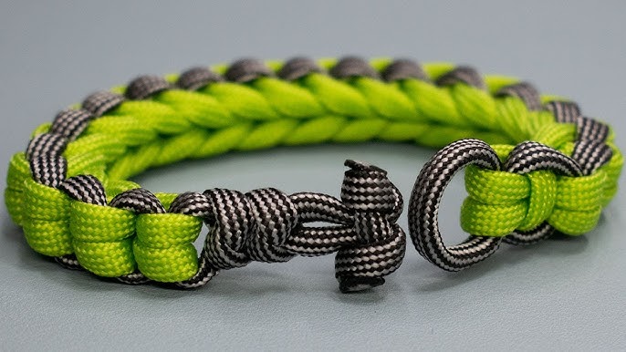How To Tie A Shark Jaw Bone Paracord Bracelet Without Buckle 