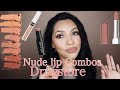 MY NUDE LIP COMBOS | ALL DRUGSTORE | for medium tan skin