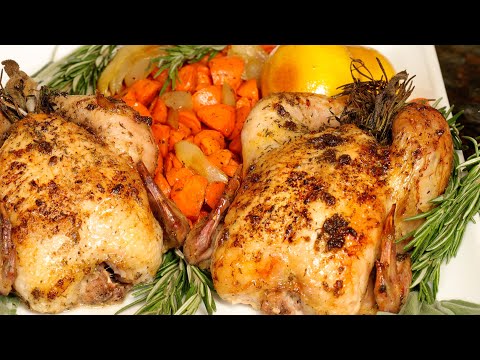 Roasted Cornish Hens with Root Vegetables - Perfect Dinner Recipe! | AnitaCooks.com