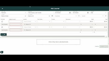 Intercompany Journal Entries and Bills