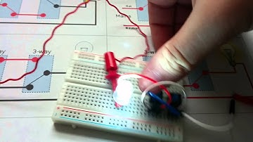 3-way light switch using DPDT micro locking push button switches