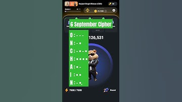 6 September Hamster Kombat Daily Cipher #hamsterkombat #ciphercodes #cipher #today #yesterday #god