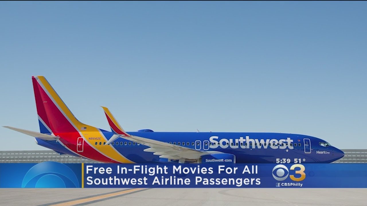 Southwest Airlines Announce Free InFlight Movies For All Passengers
