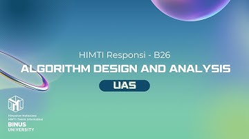 [HIMTI RESPONSI] Algorithm Design and Analysis