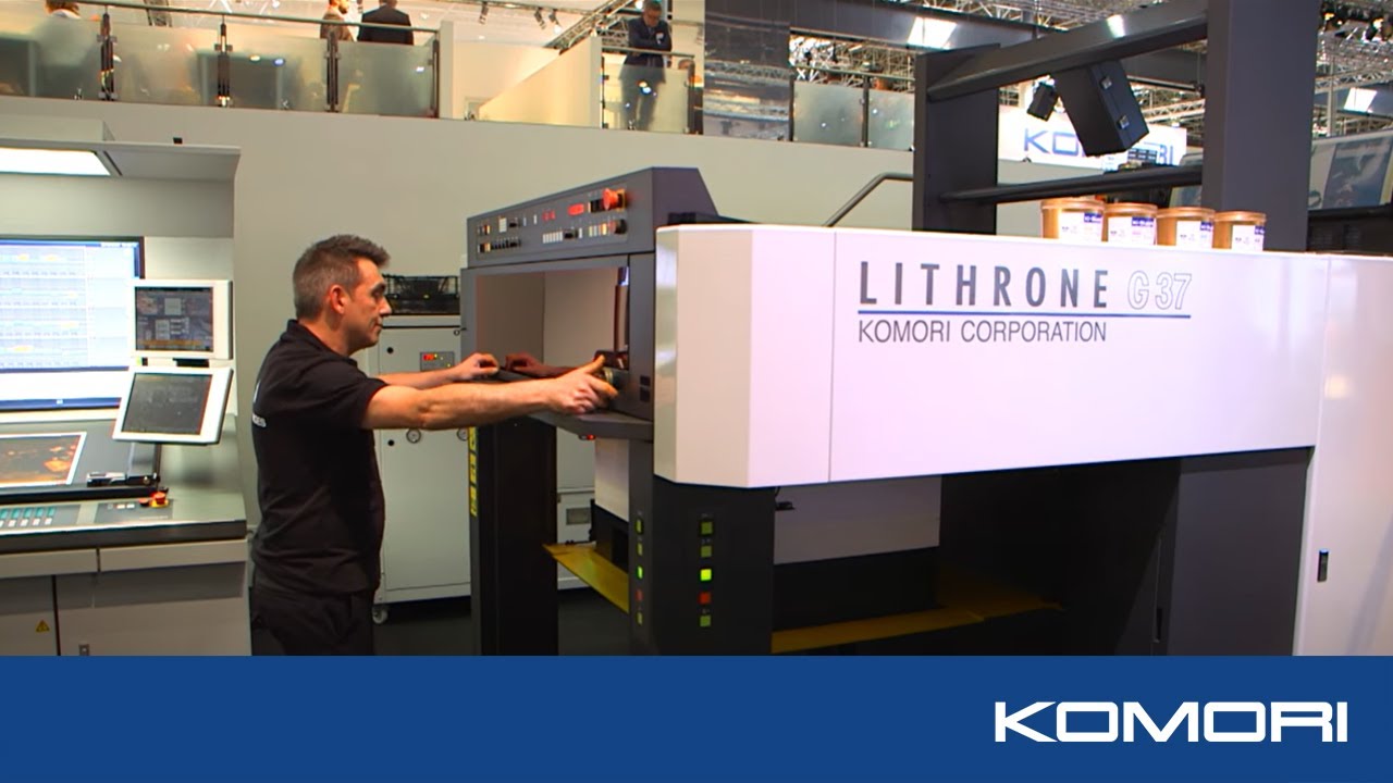 Komori Drupa 2016 G437 Live show - YouTube