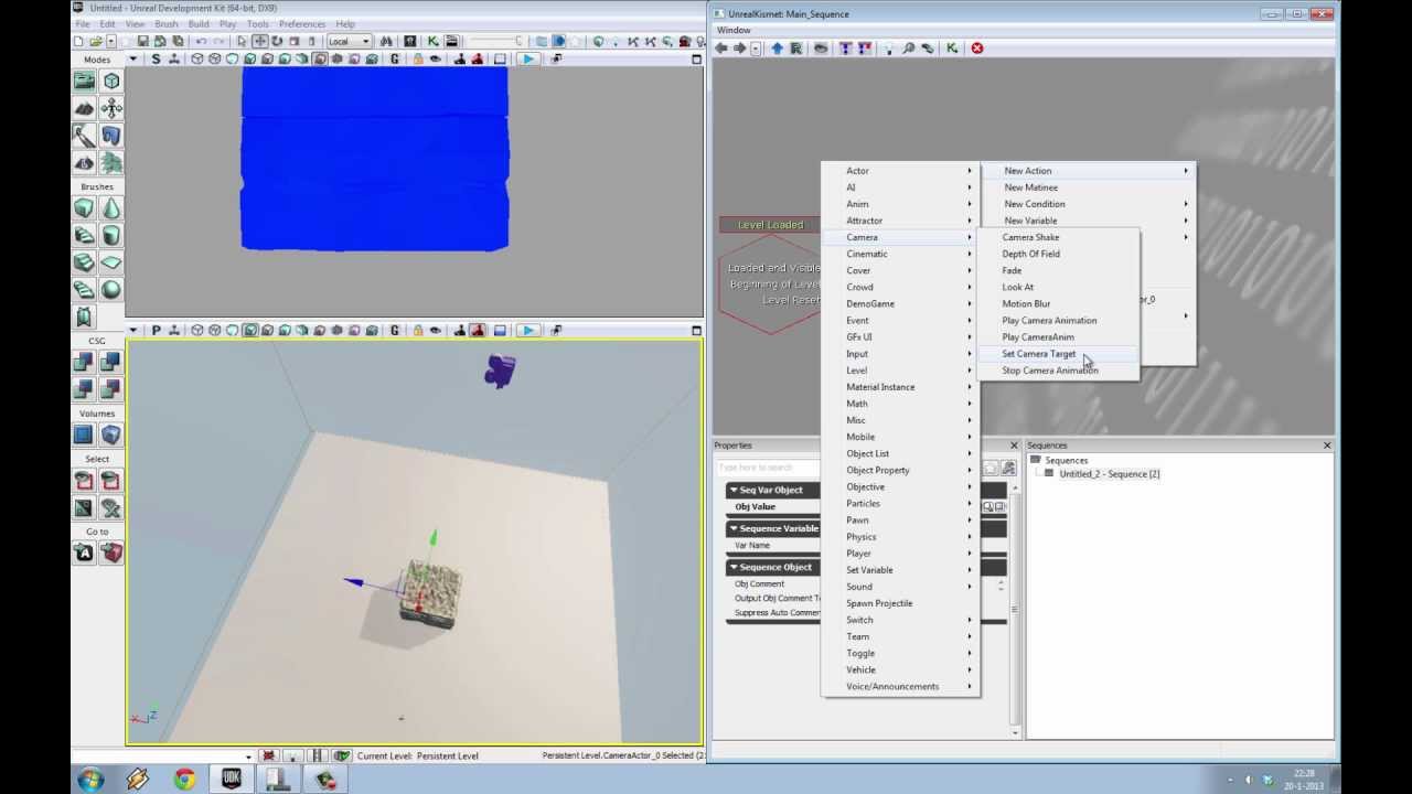 Tutorial 1 Move And Rotate Objects In Udk Using Kismet Youtube