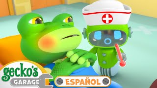 Gecko está enfermo | 🐸 Garaje de Gecko | Carros para niños | Vídeos educativos