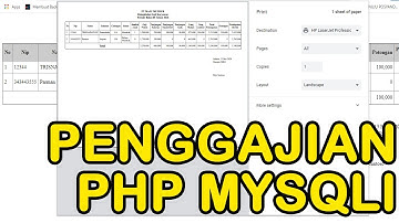 APLIKASI PENGGAJIAN DAN ABSENSI KARYAWAN  DENGAN PHP MYSQLI DAN BOOTSTRAP
