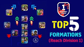 Top 5 Best Formation To Reach Division 1 eFootball 2023 Mobile || 3-1-3-3 Still Available?