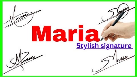 Maria signature style | M signature ideas | Signature style of my name