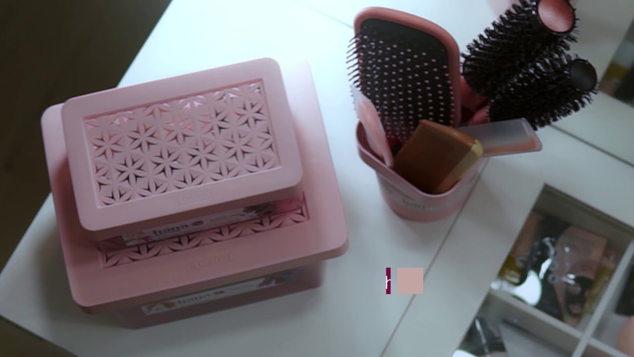 Caixa Porta-Joias Plástica com 6 Divisórias Cristal Hana Ordene