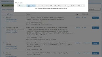Using Quick Cite in NoodleTools (for web sources)