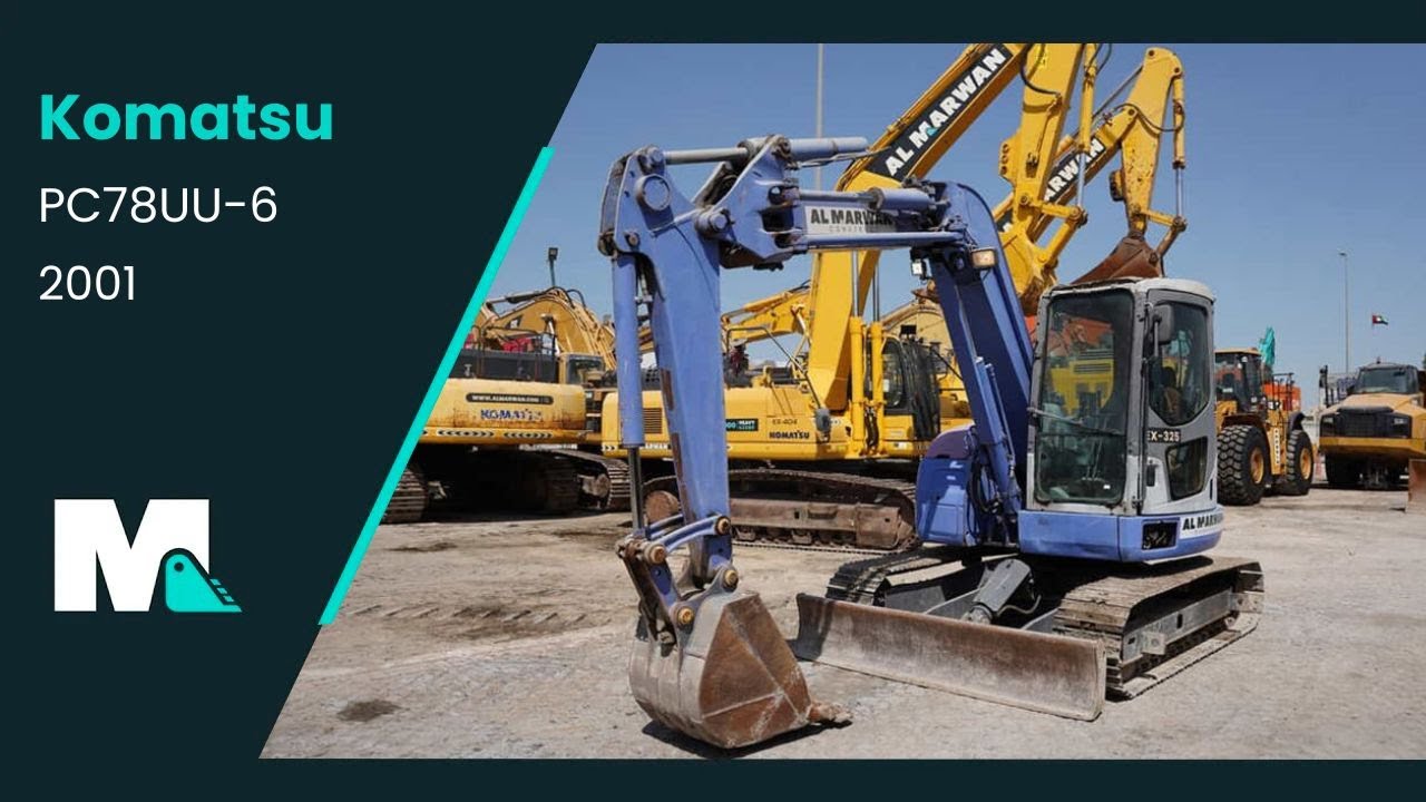 Komatsu PC78UU 6 Mini Excavator | 2001