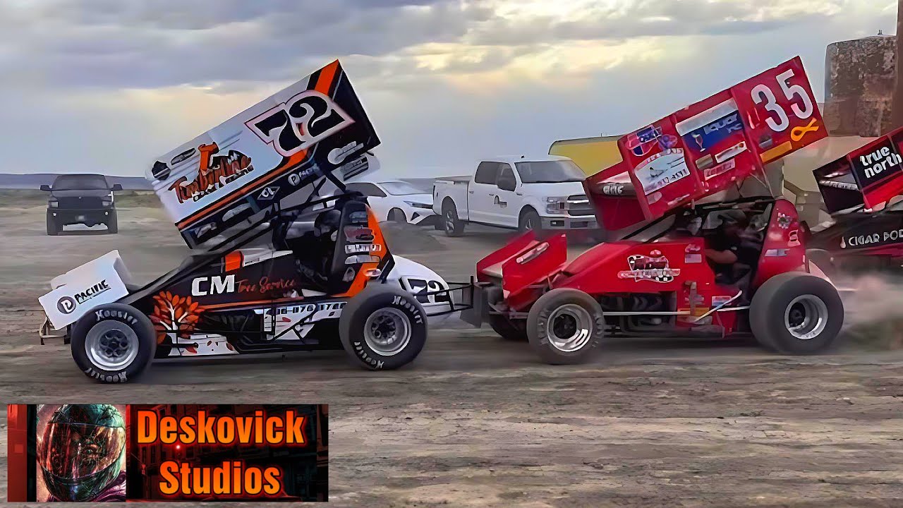 A Sprint Car Push Starting A Sprint Car? - YouTube