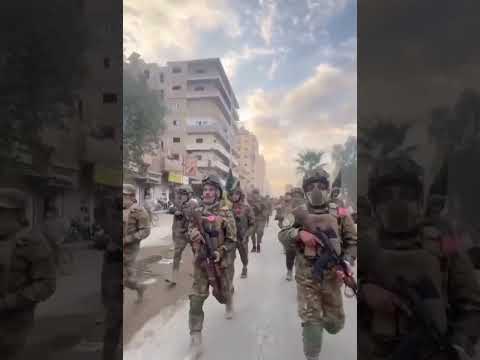 مسير عسكري لقوات الجيش العربي السوري في دير الزور 