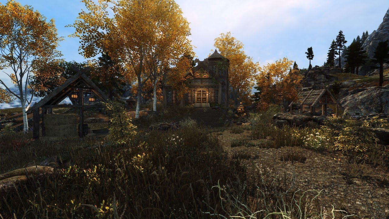 Whiterun Tundra Homestead Creation Club - Skyrim Special Edition mod showcase