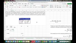 [MAT 209 Mac] Lesson 16.2 Hypothesis test with two small independent sample with equal variance