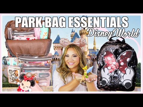 DISNEY TRAVEL ESSENTIALS - disney packing essentials, tips, park bag items,  park must haves & more! 