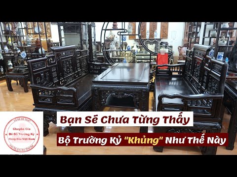 Video Bộ bàn ghế trường kỷ huế trường kỷ huế cổ đồ đại khủng... - youtube
