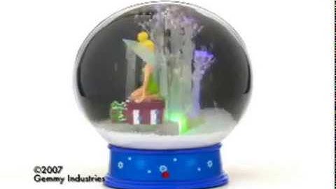 10" Animated Snow Globe Tinker Bell