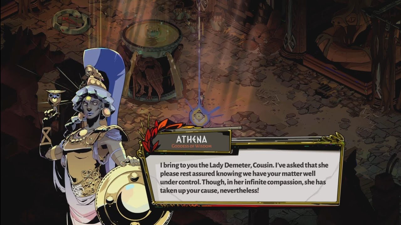 Athena brings Zagreus Demeter - Hades - YouTube