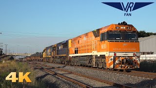 Standard Gauge Trains at McIntyre Loop: Australian Trains in 4K