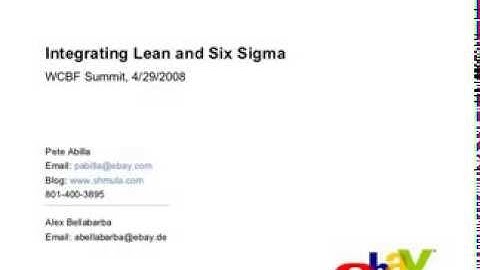 Integrating Lean and Six Sigma