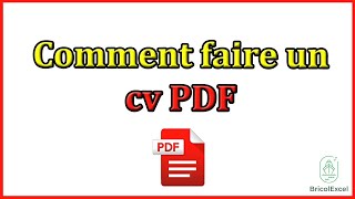 Comment faire un cv pdf screenshot 2