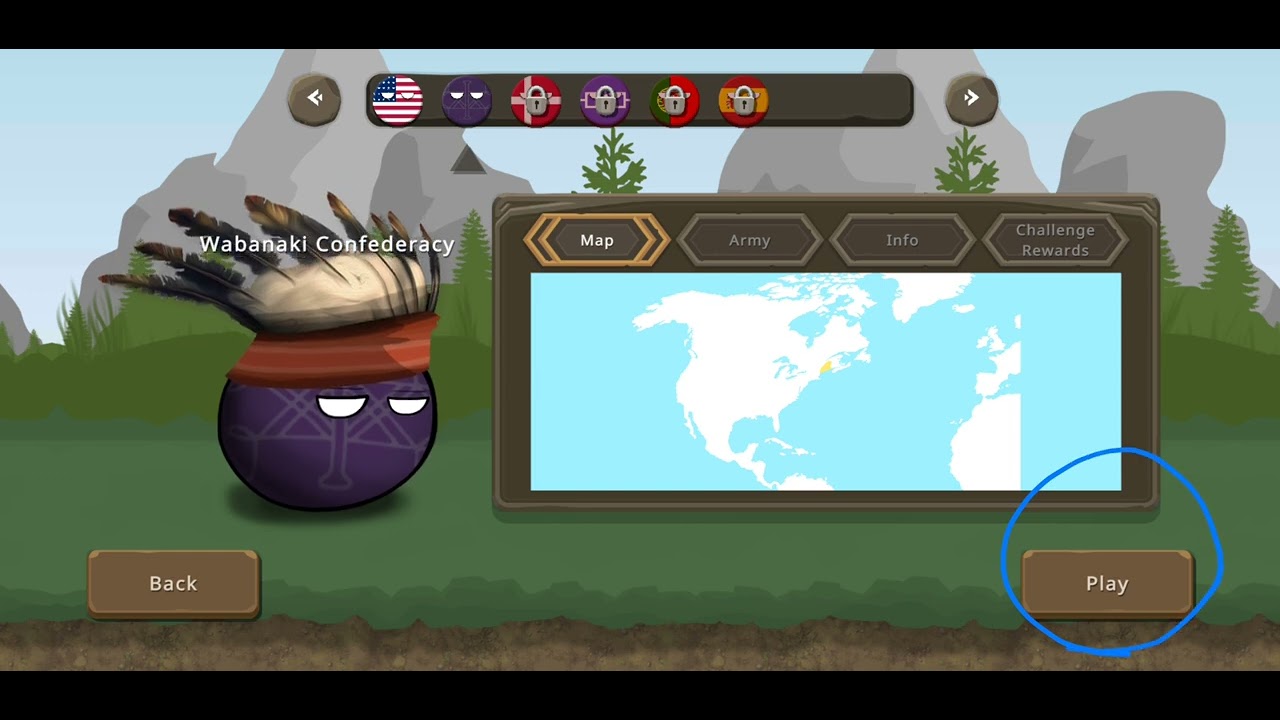 How to get America/USA in Countryballs at War